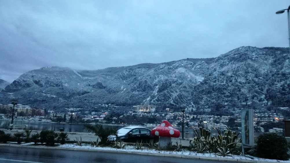 Zabijelila Boka: Snijeg se spustio i do Kotora