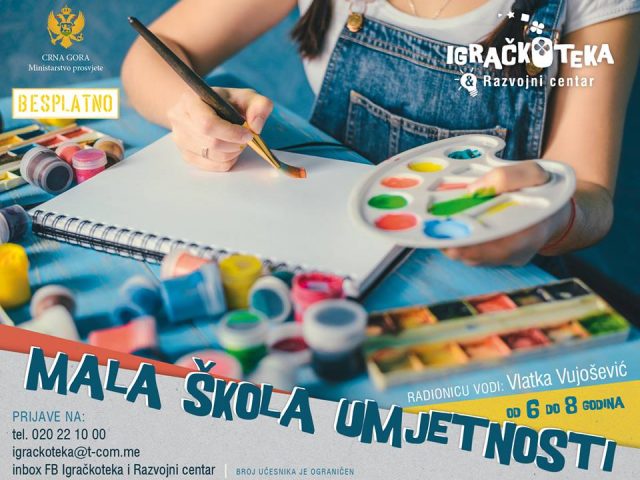 Besplatna škola umjetnosti za osnovce u Podgorici