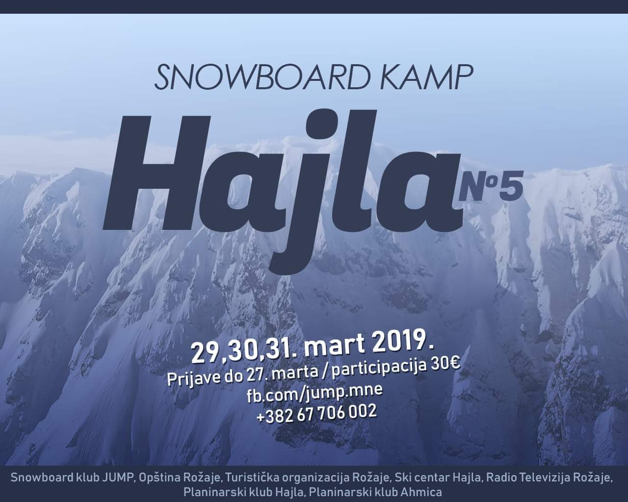 Još zabave na Hajli: Uskoro peti Snowboard kamp!