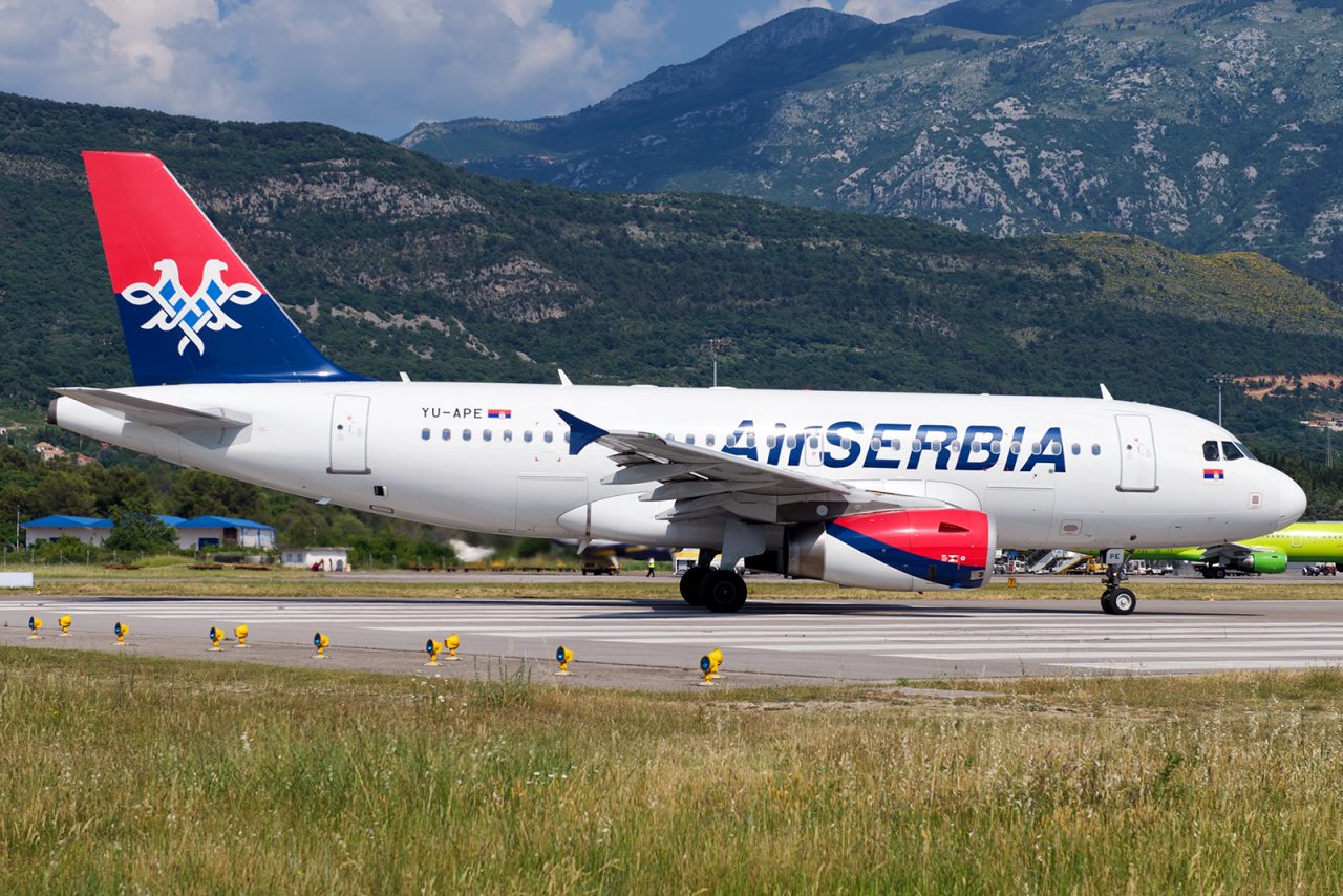 Air Serbia uvela online check-in za Tivat i Podgoricu