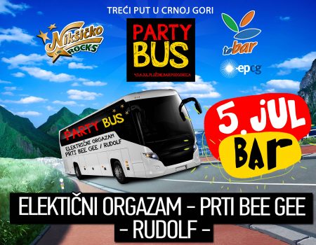 Ne propustite “Party bus” 5.jula na barskom šetalištu!