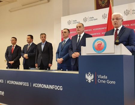 Potvrđena prva dva slučaja koronavirusa u Crnoj Gori