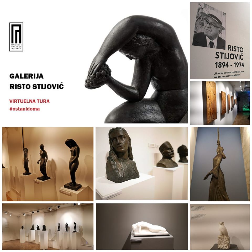 #Ostanidoma i virtuelno prošetaj kroz galeriju “Risto Stijović”