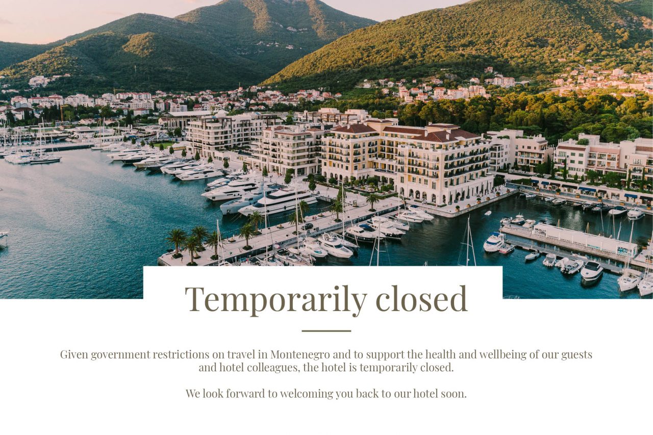 Hotel Regent Porto Montenegro privremeno zatvoren