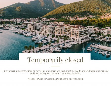 Hotel Regent Porto Montenegro privremeno zatvoren