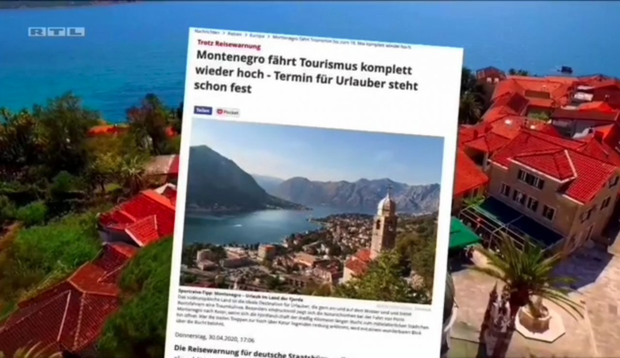 Njemački mediji: Crna Gora je jedna od prvih destinacija koja će spremno dočekati turiste