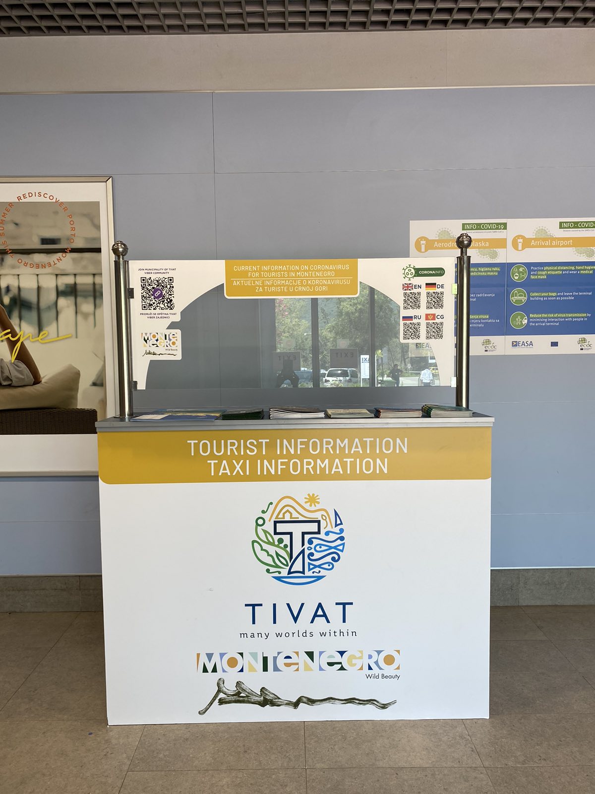 Otvoren turistički info punkt na Aerodromu Tivat