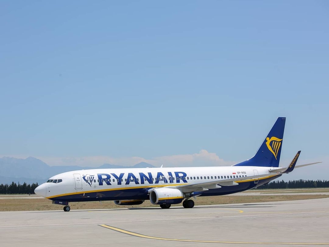 Ryanair leti iz Podgorice za Barselonu, Brisel, Berlin i London