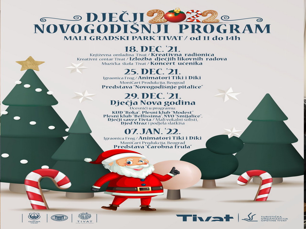 TO Tivat organizuje bogat dječiji novogodišnji program