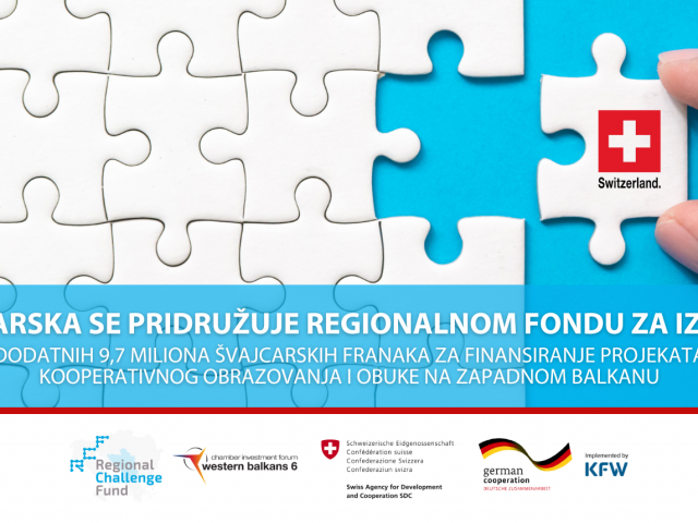 Švajcarska se pridružuje Regionalnom fondu za izazove