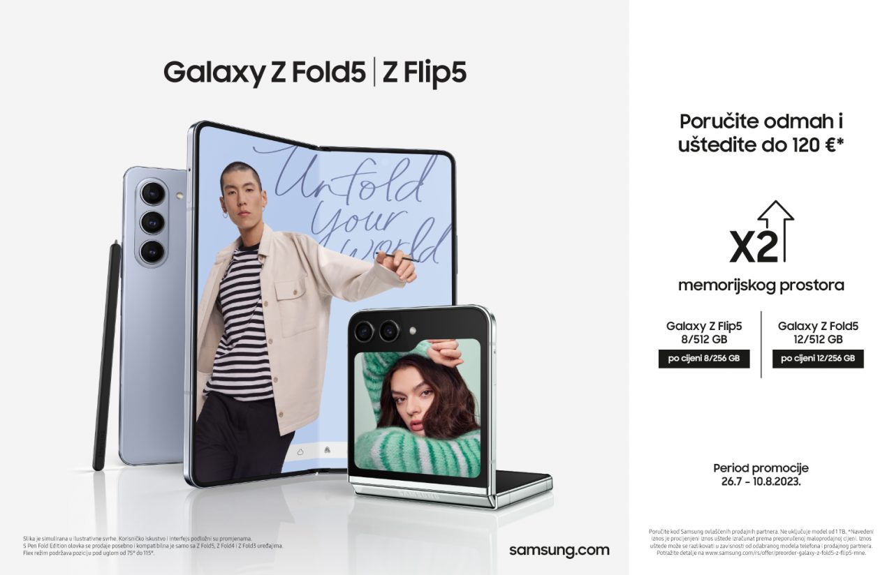 Samsung Galaxy Z Flip5 i Galaxy Z Fold5: Fleksibilnost i svestranost bez kompromisa