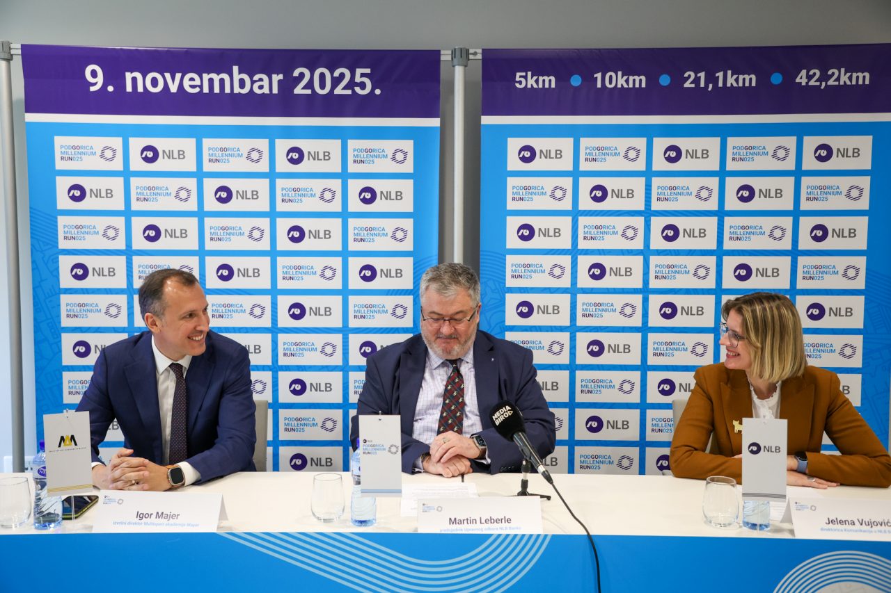 NLB Banka generalni sponzor Podgorica Millennium Run-a 9. novembra