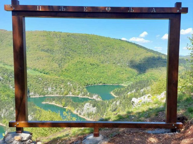 TO Pljevlja postavila panoramske ramove na vidikovcu meandri Ćehotine i Kosanica