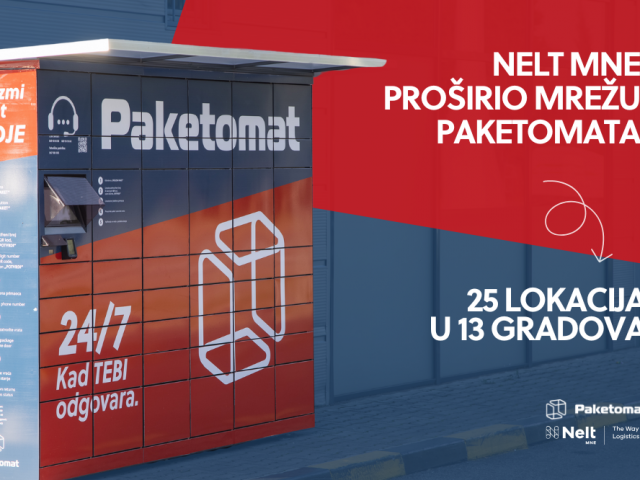 Paketomati dostupni na čak 25 lokacija u 13 crnogorskih gradova