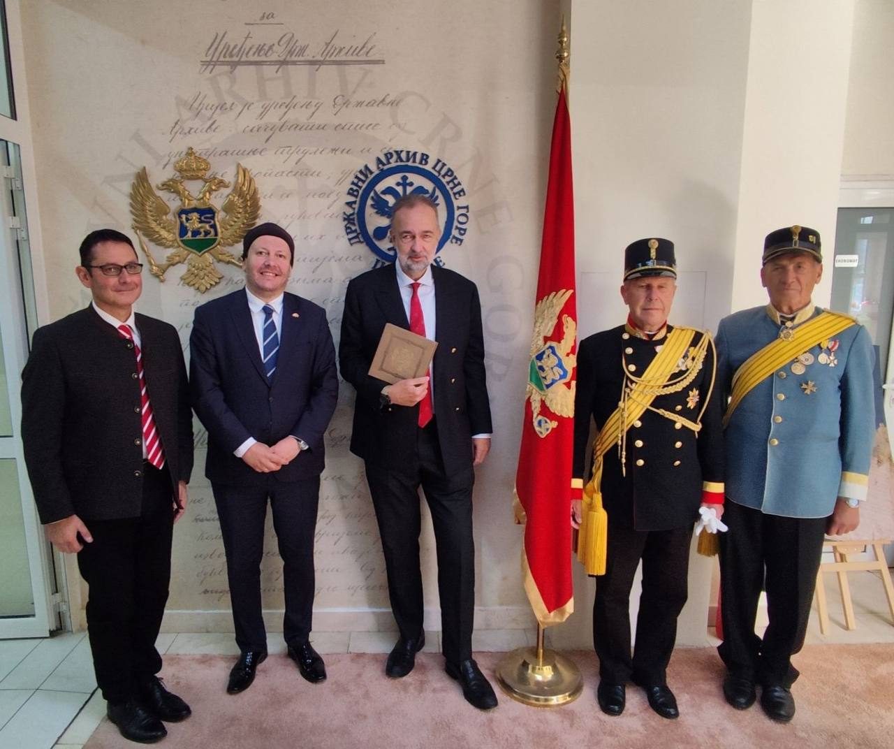 Nadvojvoda Karl von Habsburg posjetio Državni arhiv Crne Gore