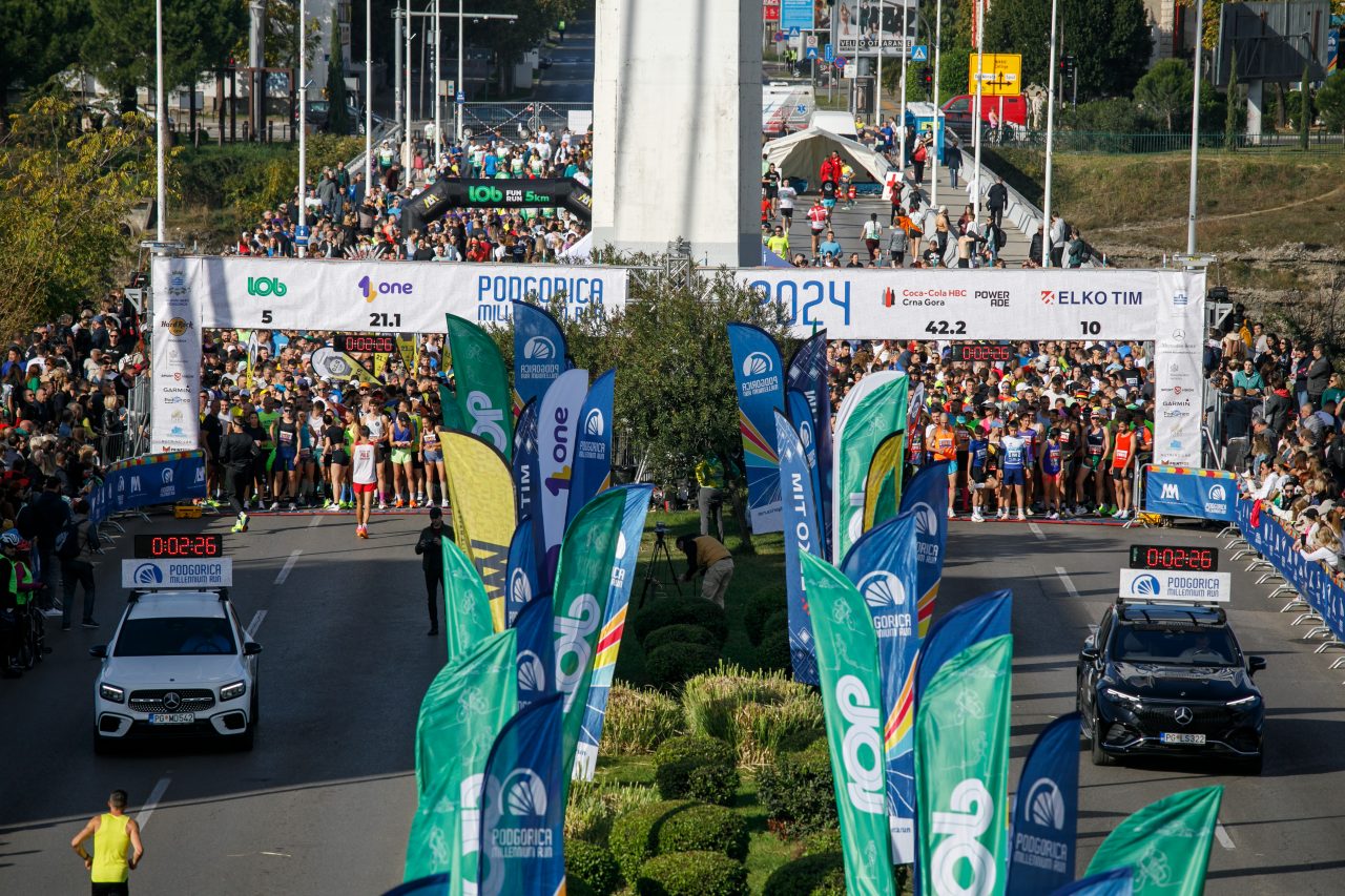 Tim Coca-Cola HBC Crna Gora: Zajedno do cilja u ritmu Podgorica Millenium Run-a