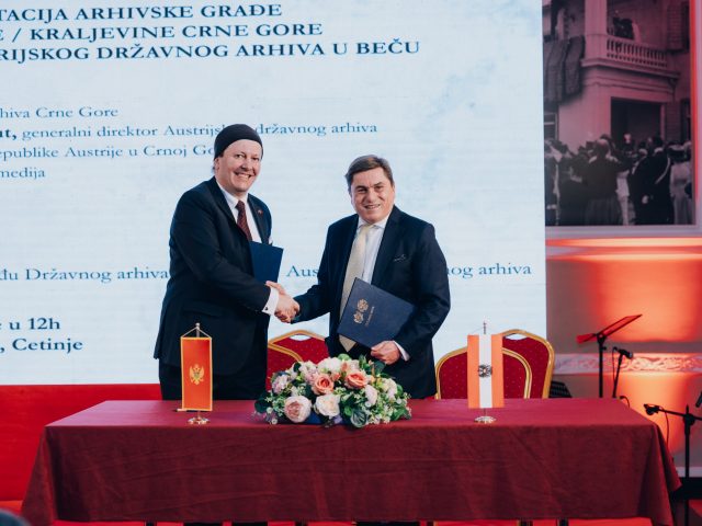 Državni arhiv Crne Gore svečano prezentovao arhivsku građu preuzetu iz Beča