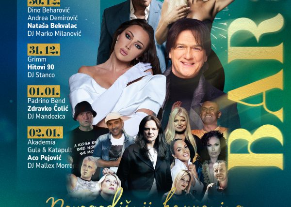 Nova godina u Baru uz najveće zvijezde