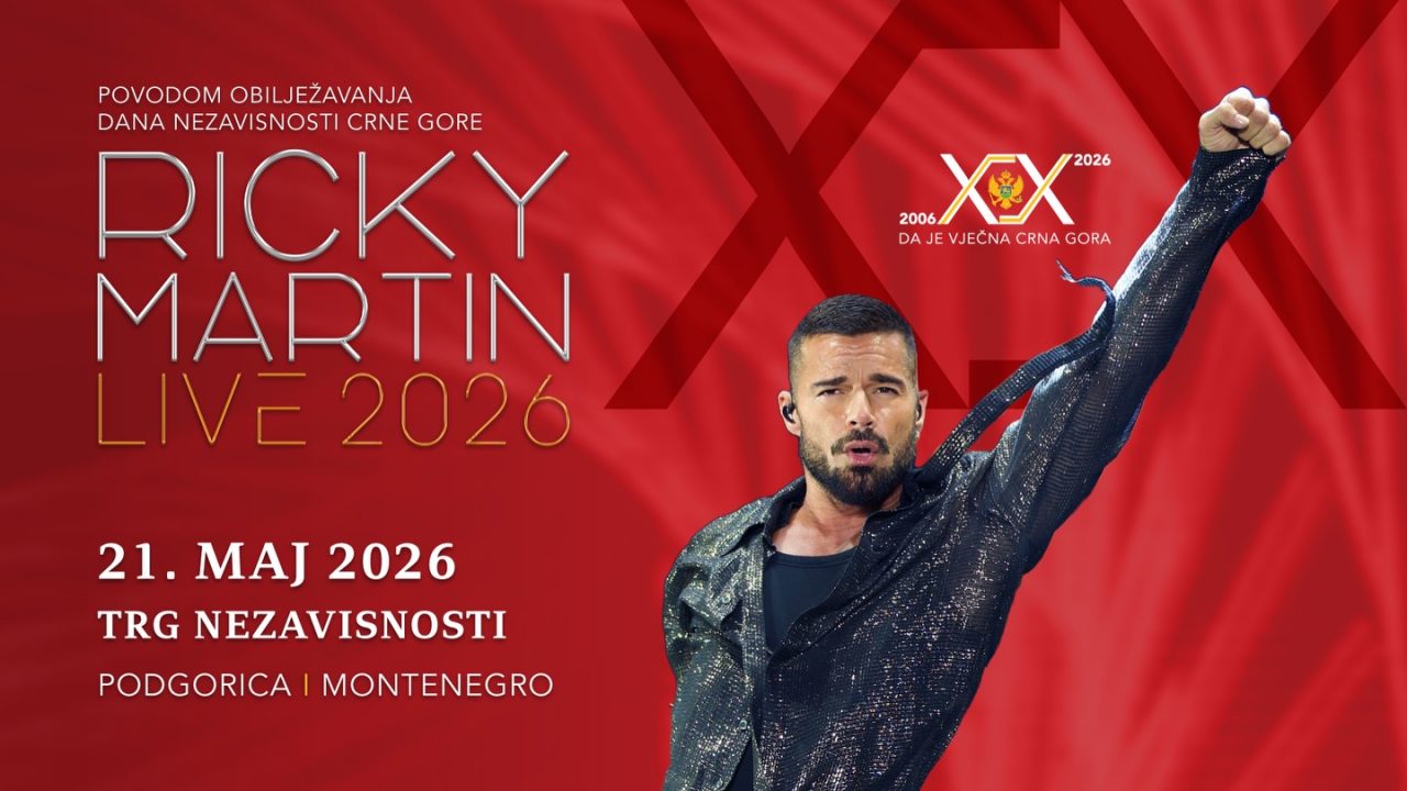 Riki Martin u Podgorici povodom 20 godina nezavisnosti