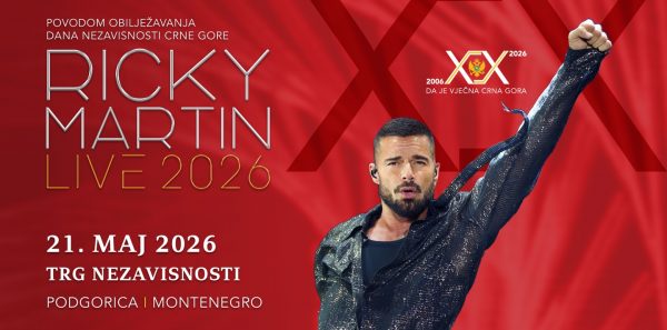 Riki Martin u Podgorici povodom 20 godina nezavisnosti