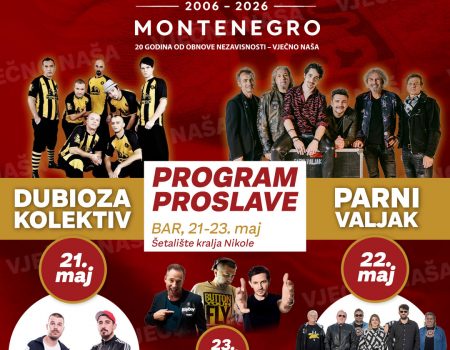 Trodnevni program u Baru povodom 21. maja