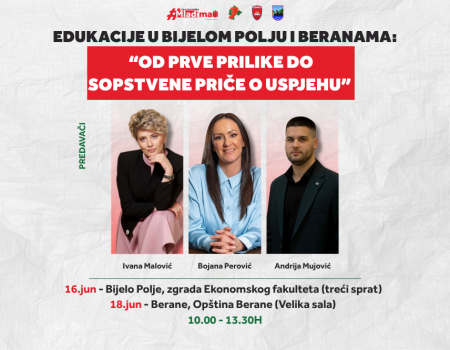 Besplatne edukativne radionice za mlade u Bijelom Polju i Beranama